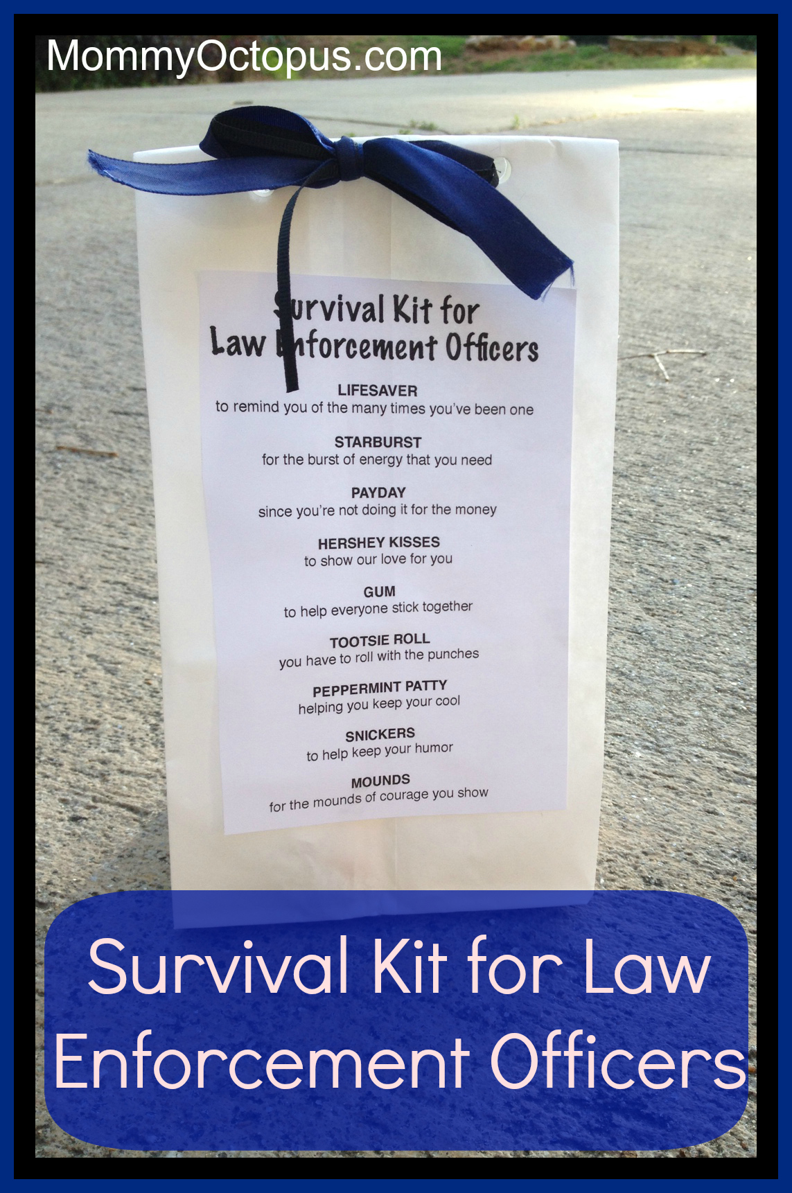 Police Officer Survival Kit Appreciation Week Goodie Bags