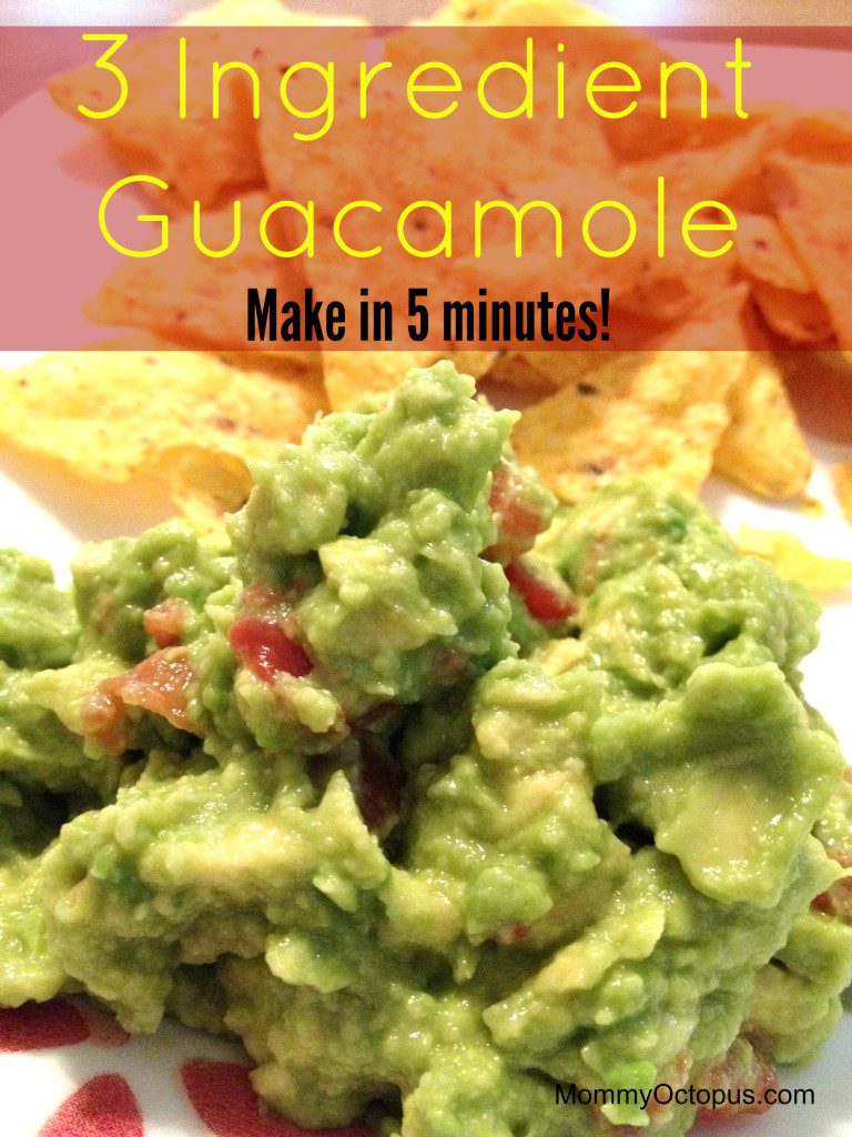 3 Ingredient Guacamole - Make in 5 Minutes!
