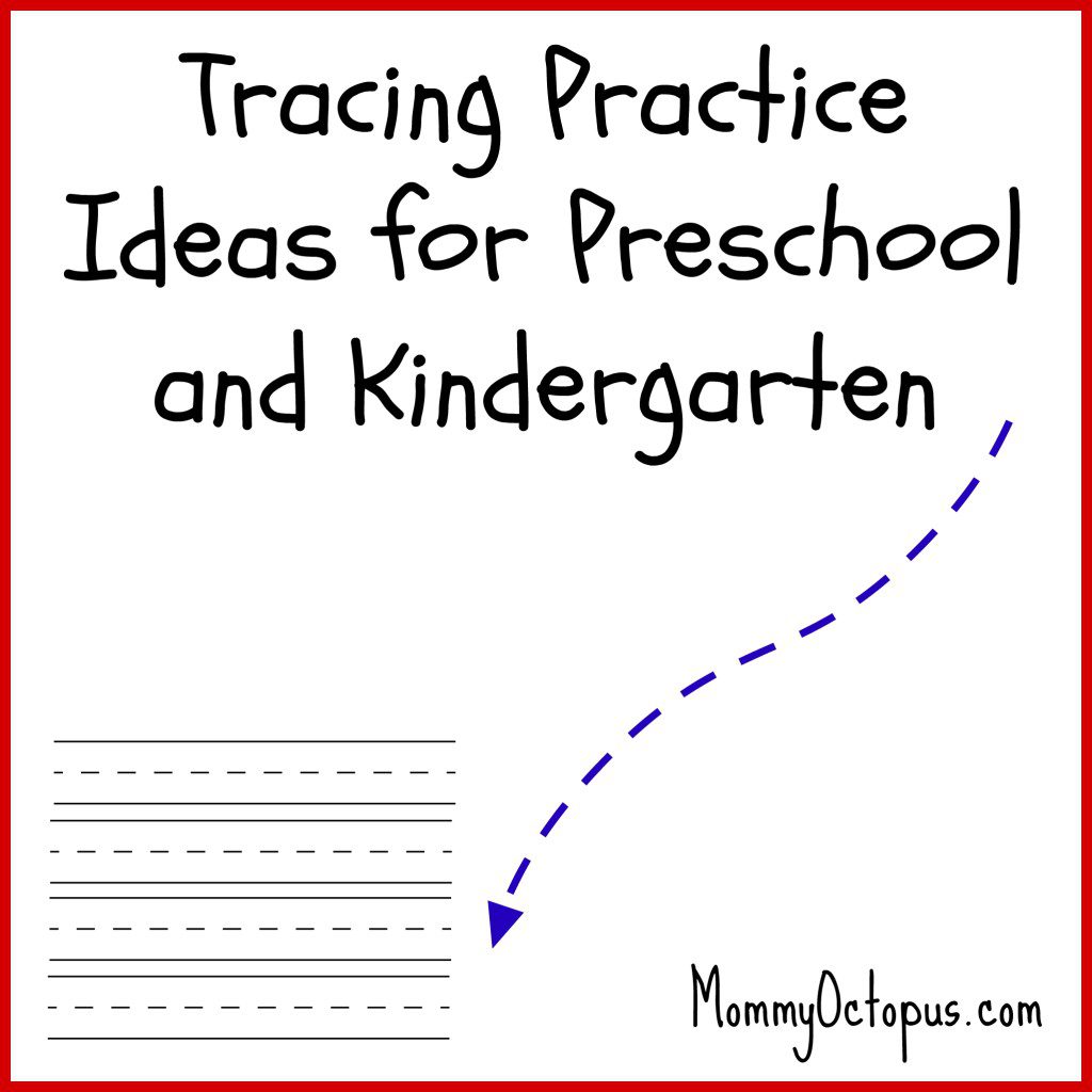 Tracing Practice Ideas for Preschool and Kindergarten