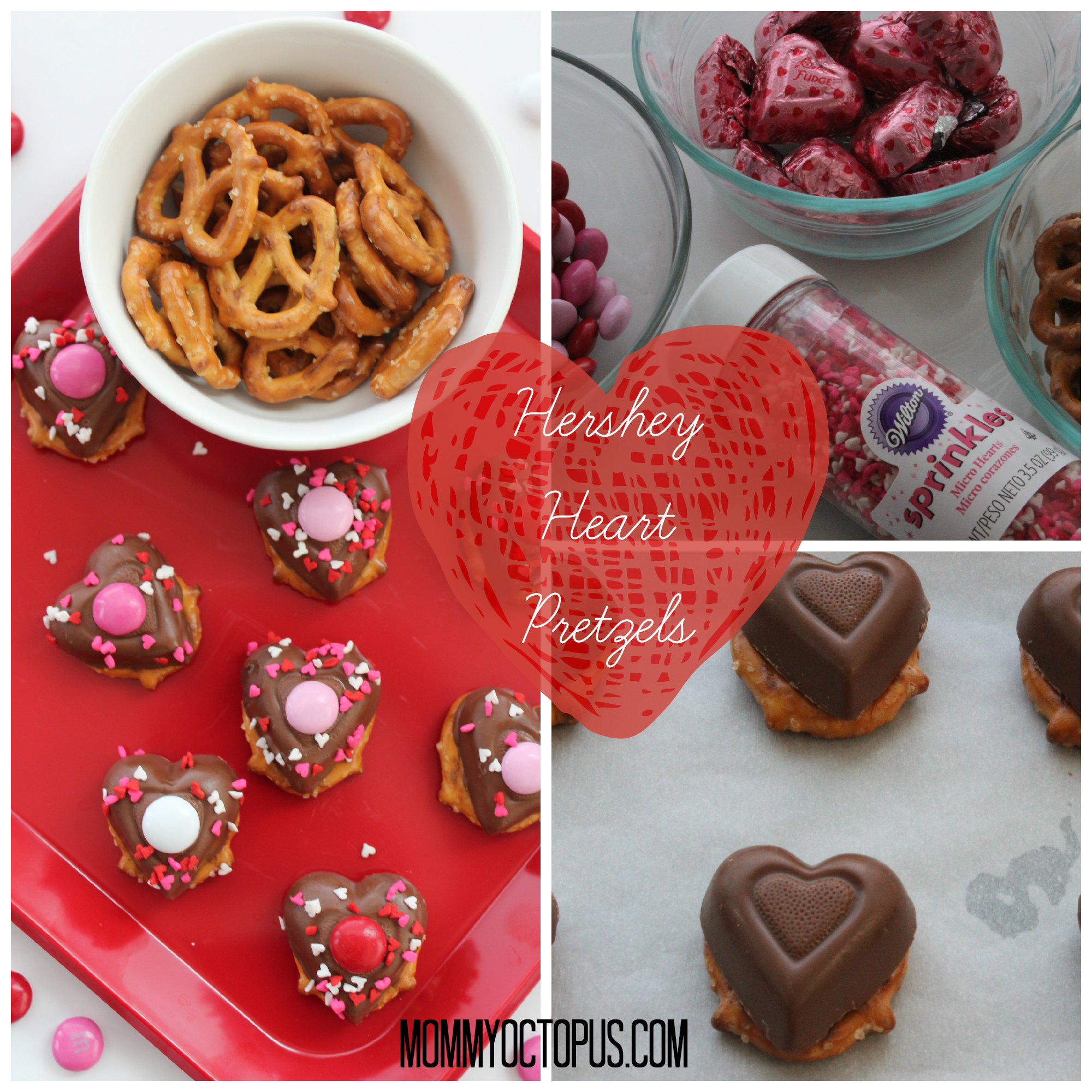Hershey Heart Prezels for Valentine's Day
