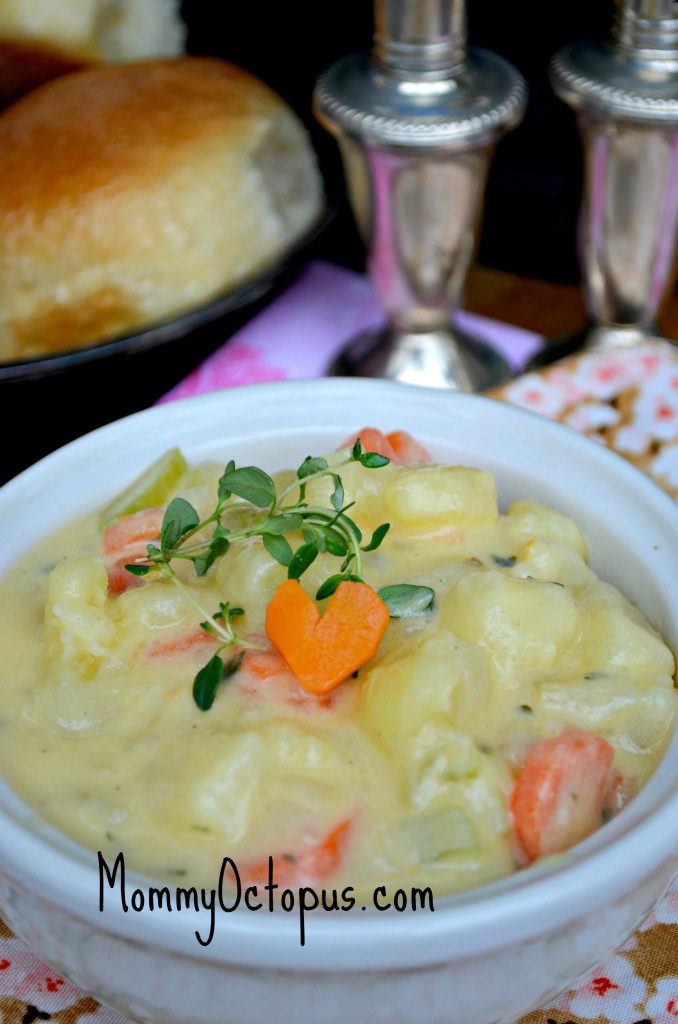 Quick and easy Potato and Cheese Soup, Valentines Day Recipe Idea 4