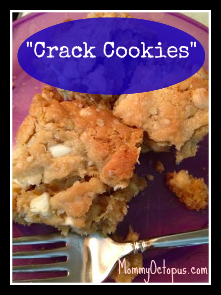 Crack Cookies - super addicting White Chocolate Chip Oatmeal Cookie Bars