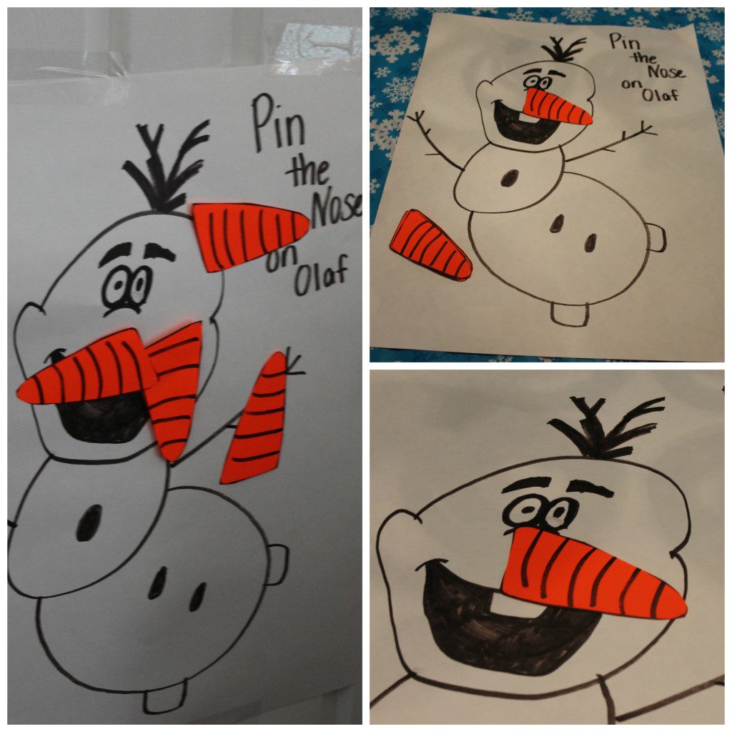 Frozen Party Game - Pin the Nose on Olaf