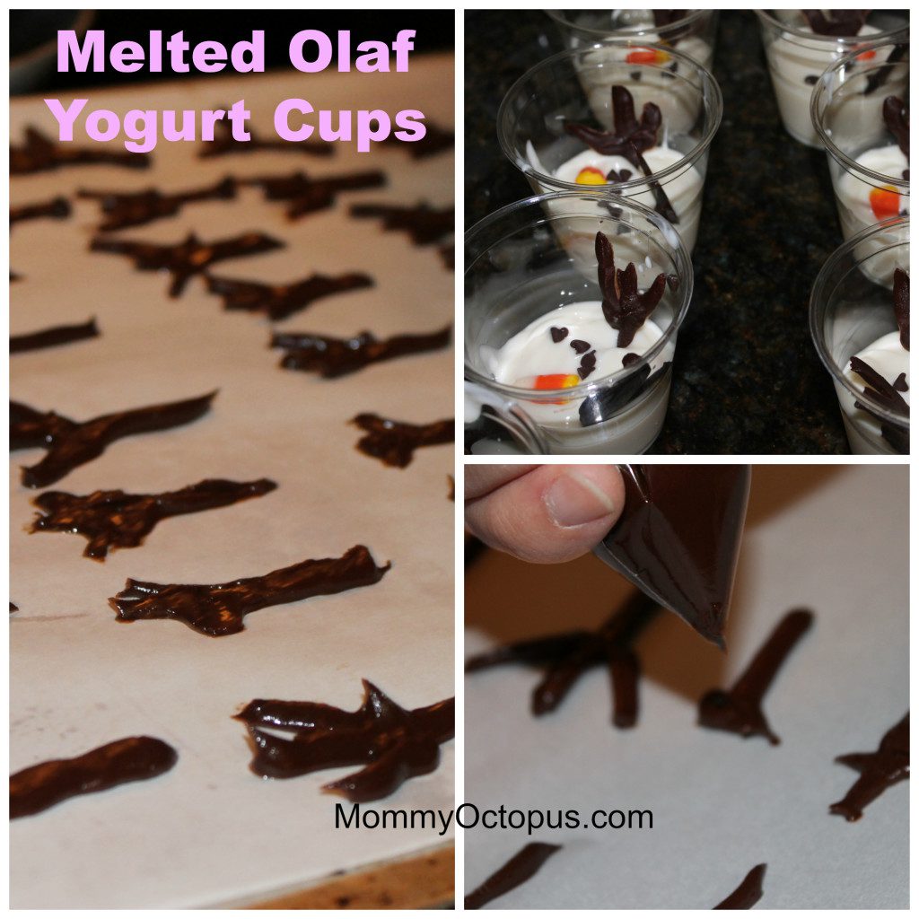 Melted Olaf Yogurt Cups