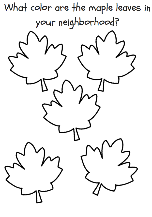 What color are the maple leaves in your neighborhood?