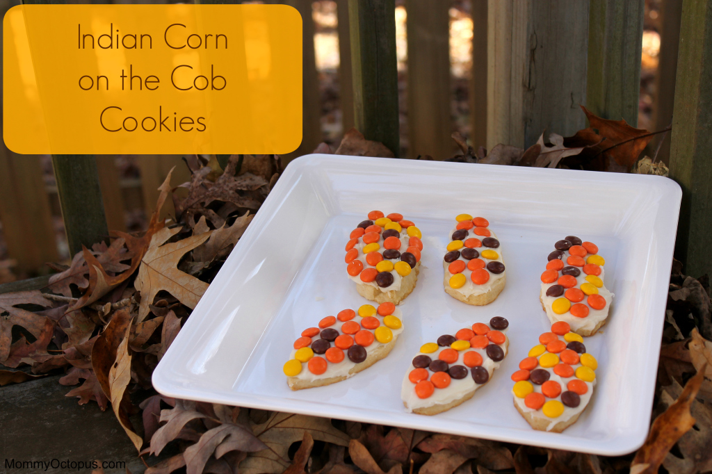 Indian Corn on the Cob Cookies