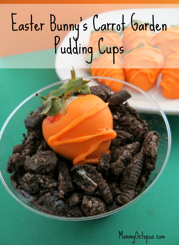 Easter Bunny's Carrot Garden Pudding Cups