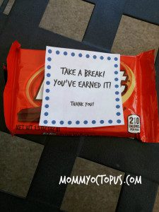 Law Enforcement Police Appreciation Week Ideas Kit-Kat Take a Break