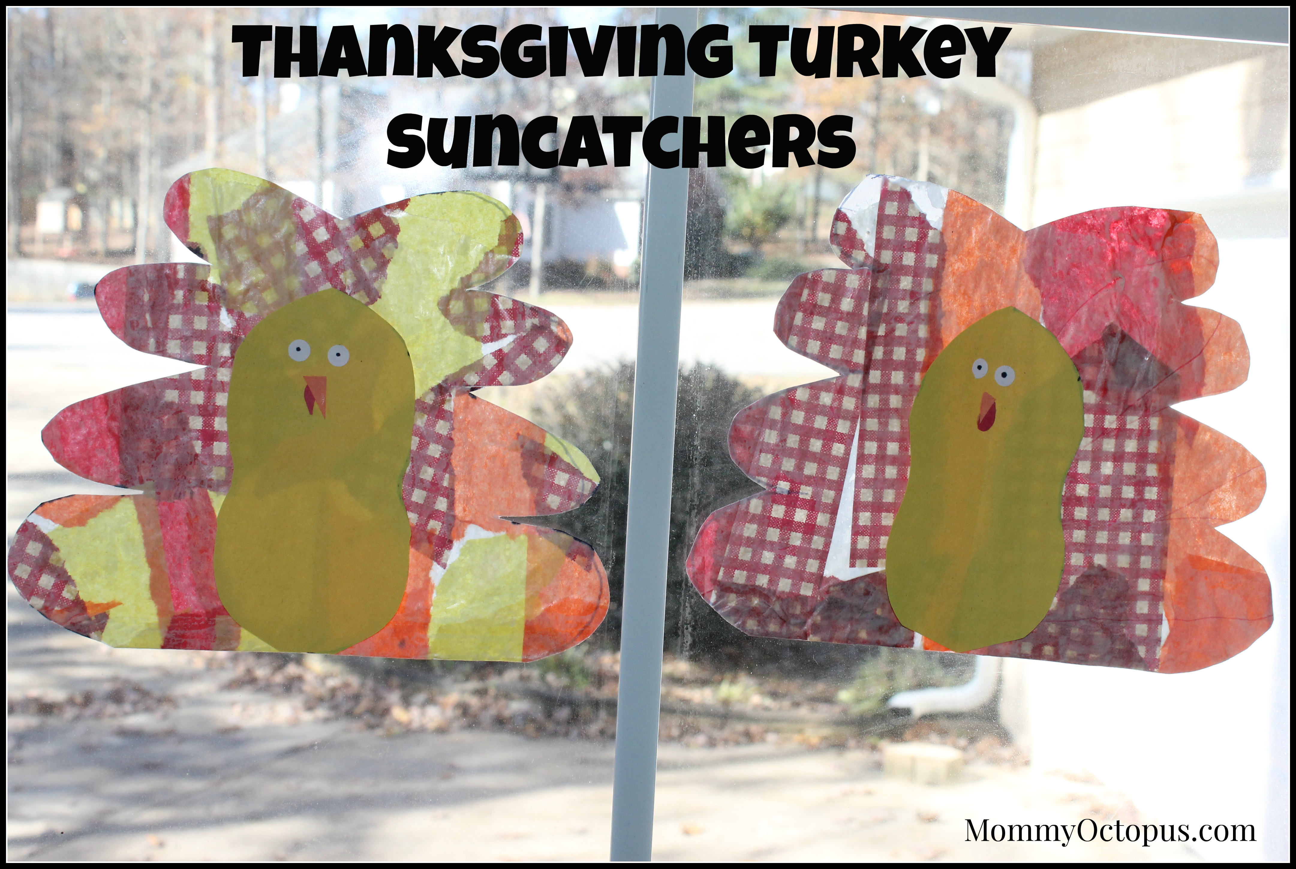Thanksgiving Turkey Suncatchers